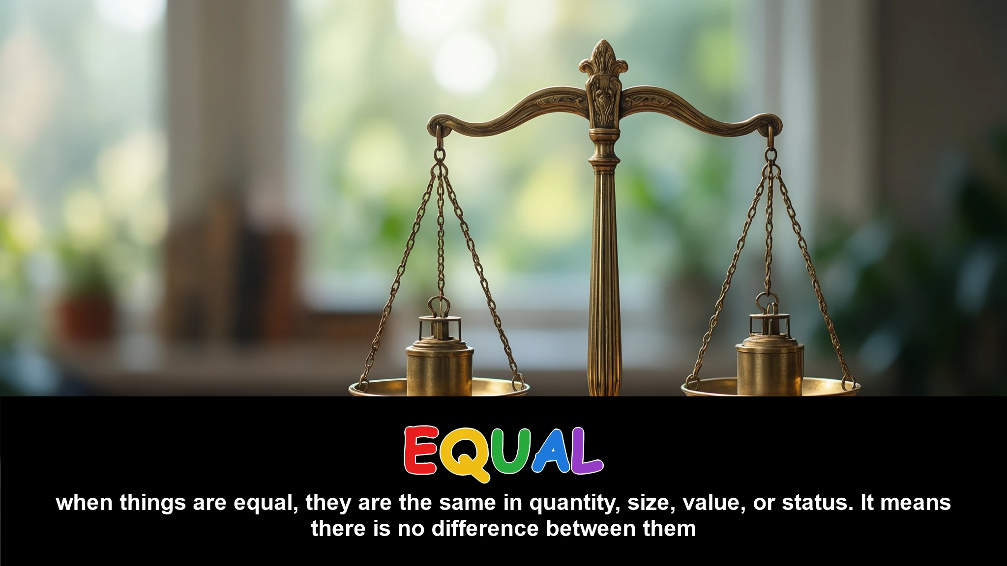 English Illustration for equal